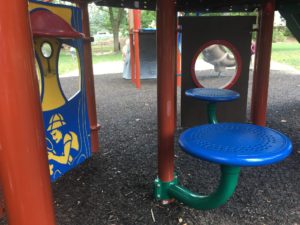 Play area for toddlers in the park.