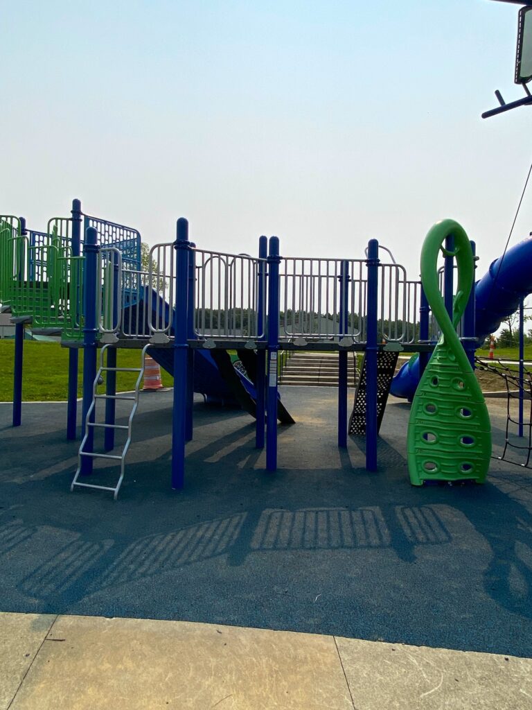 More climbing options on the play structure at Fryer Park.
