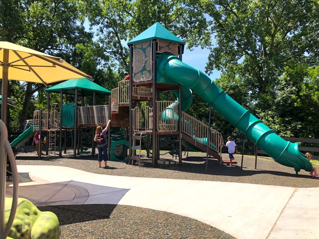 Playground structure at Gantz Park in Grove City, Ohio.
