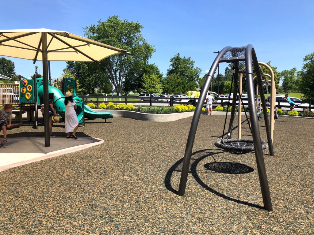 A round swing at Gantz Park.