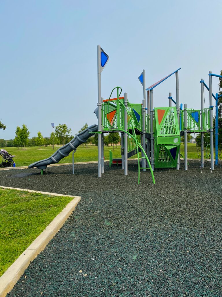 Main playground structure at the park.