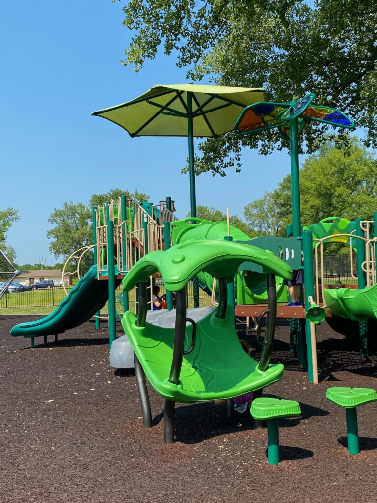 An accessible play element on the playground.