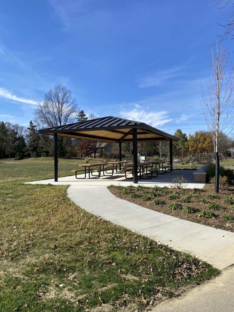 A picnic pavilion at McCord Park.