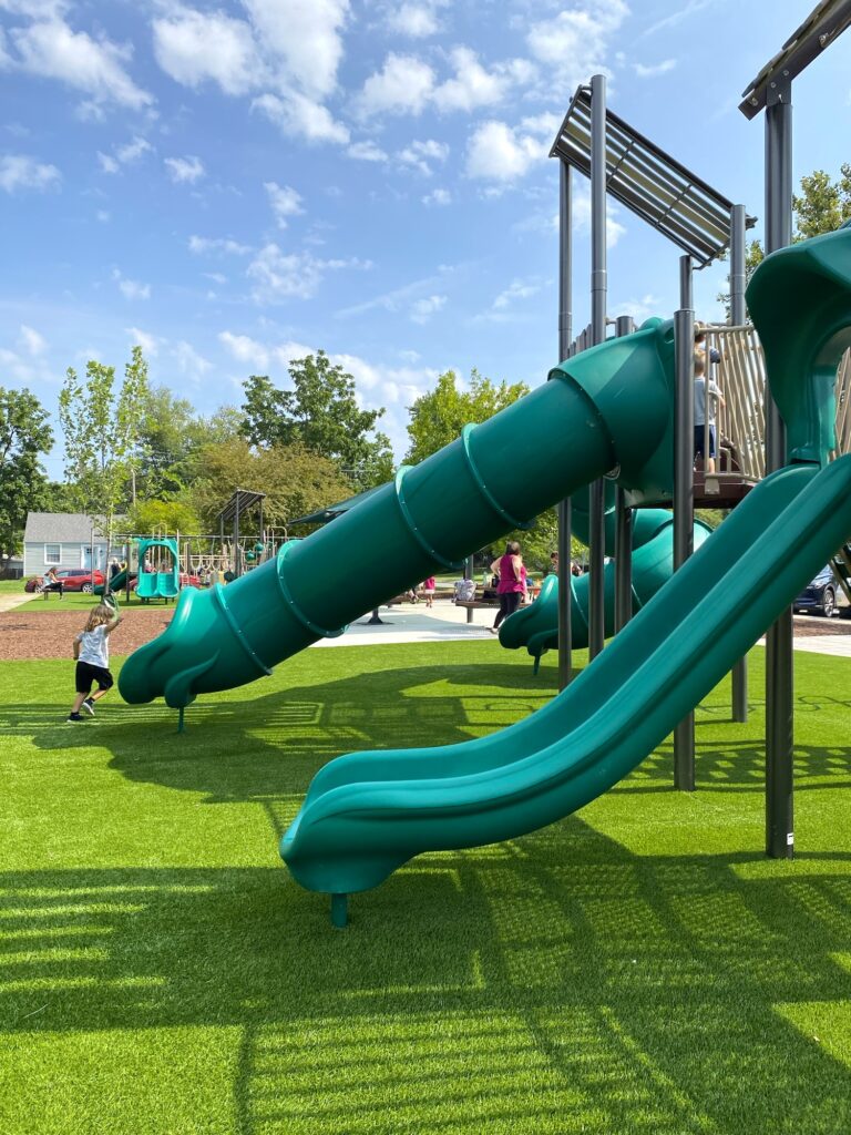 Two slide options at Selby Park.