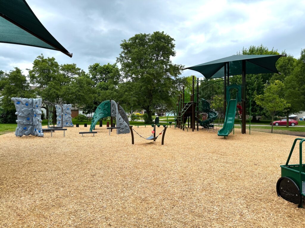 The playground at Ambassador Commons Park in Gahanna, Ohio.