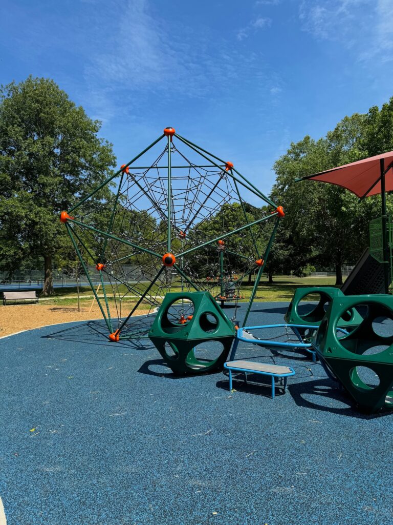 A 360 degree climber in the park.