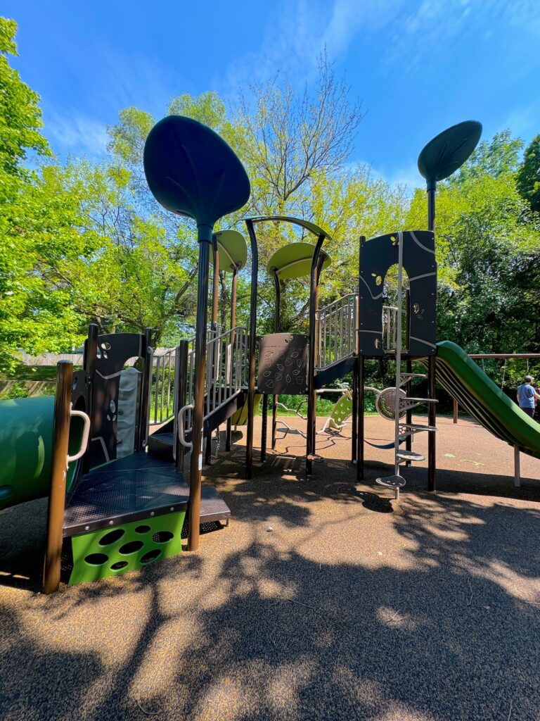 Climbing structures at Oxford Park.